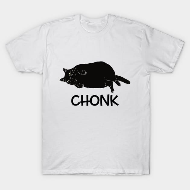 Chonk Cat T-Shirt by Sunset beach lover